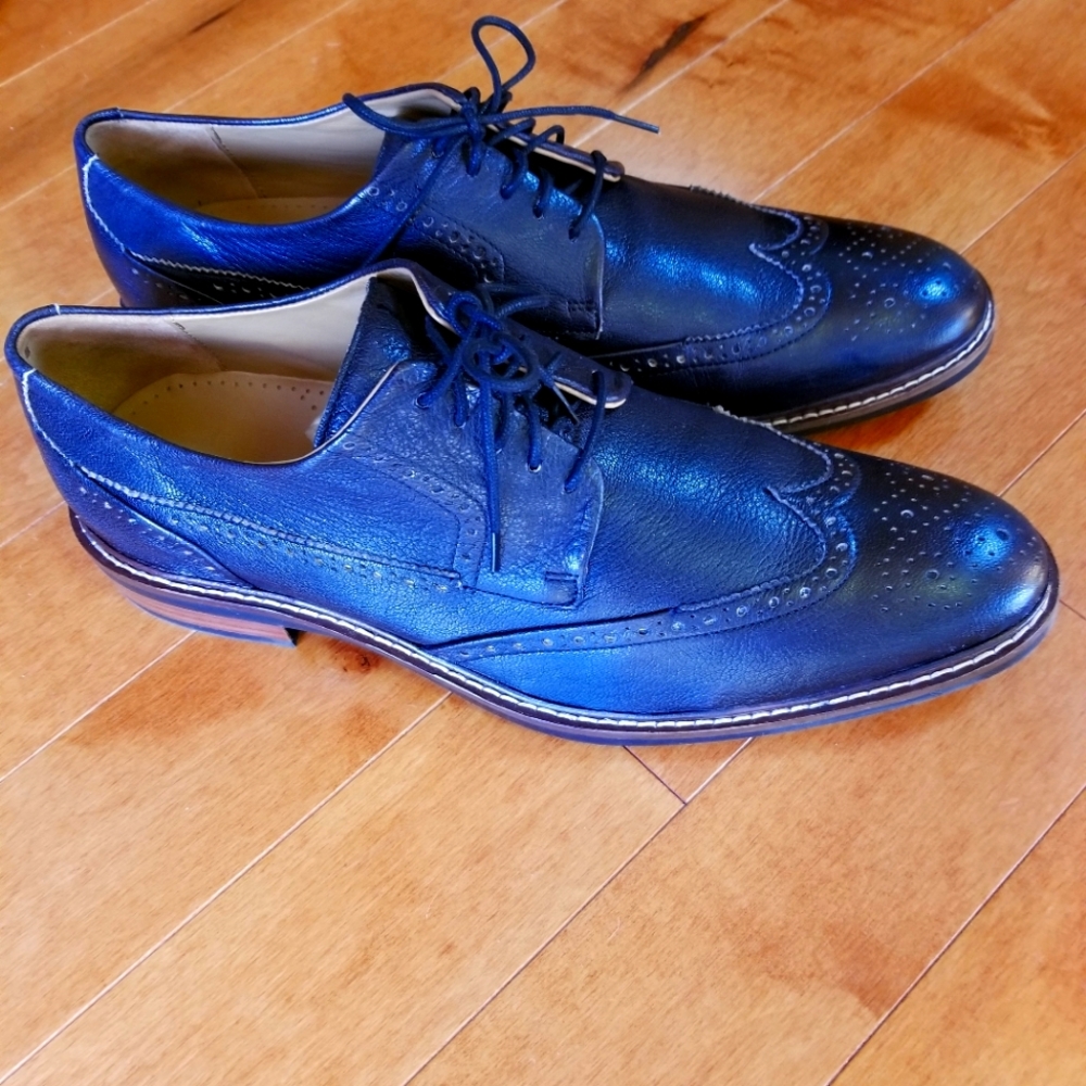 Cole Haan men's 12 M black wingtips